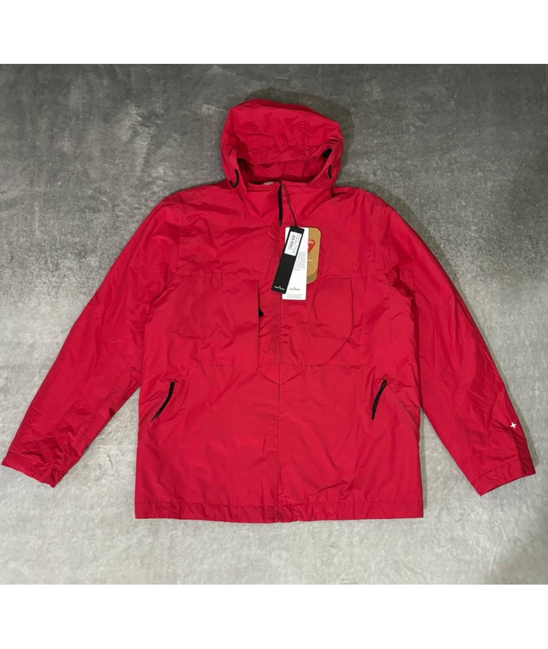 STONE ISLAND Красная хлопковая куртка, фото 9