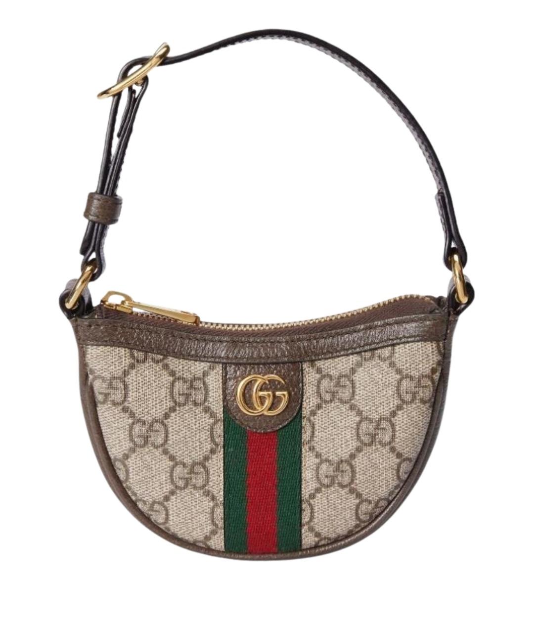 GUCCI Бежевая сумка с короткими ручками, фото 1