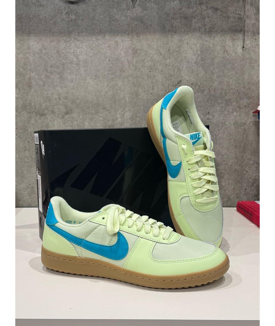 NIKE Салатовые текстильные низкие кроссовки / кеды, фото 7