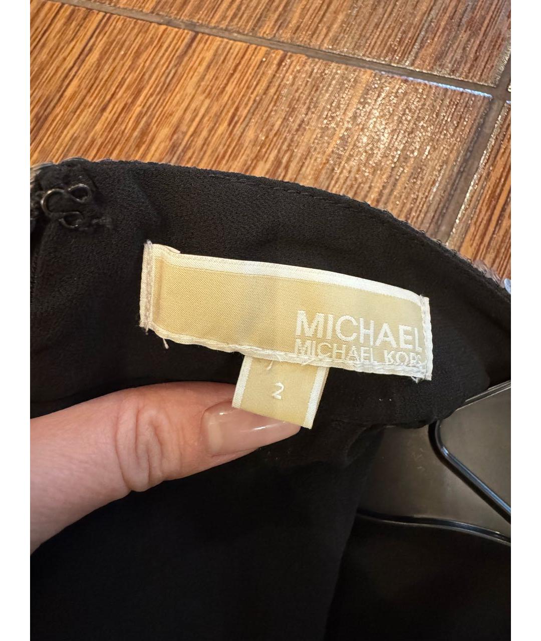 MICHAEL KORS Серебряное полиэстеровое платье, фото 3