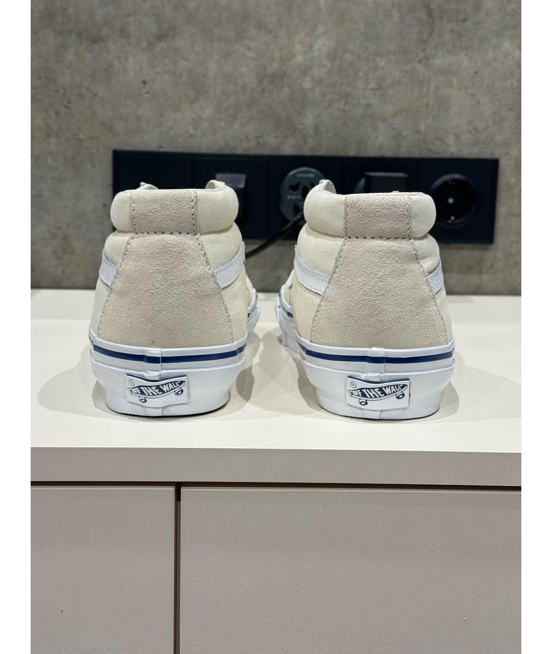 VANS Бежевые текстильные низкие кроссовки / кеды, фото 4