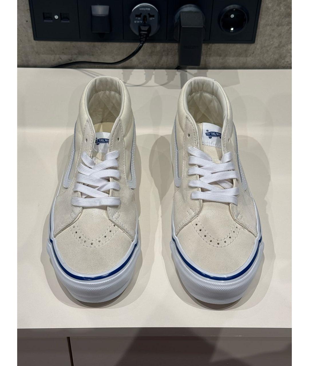 VANS Бежевые текстильные низкие кроссовки / кеды, фото 2