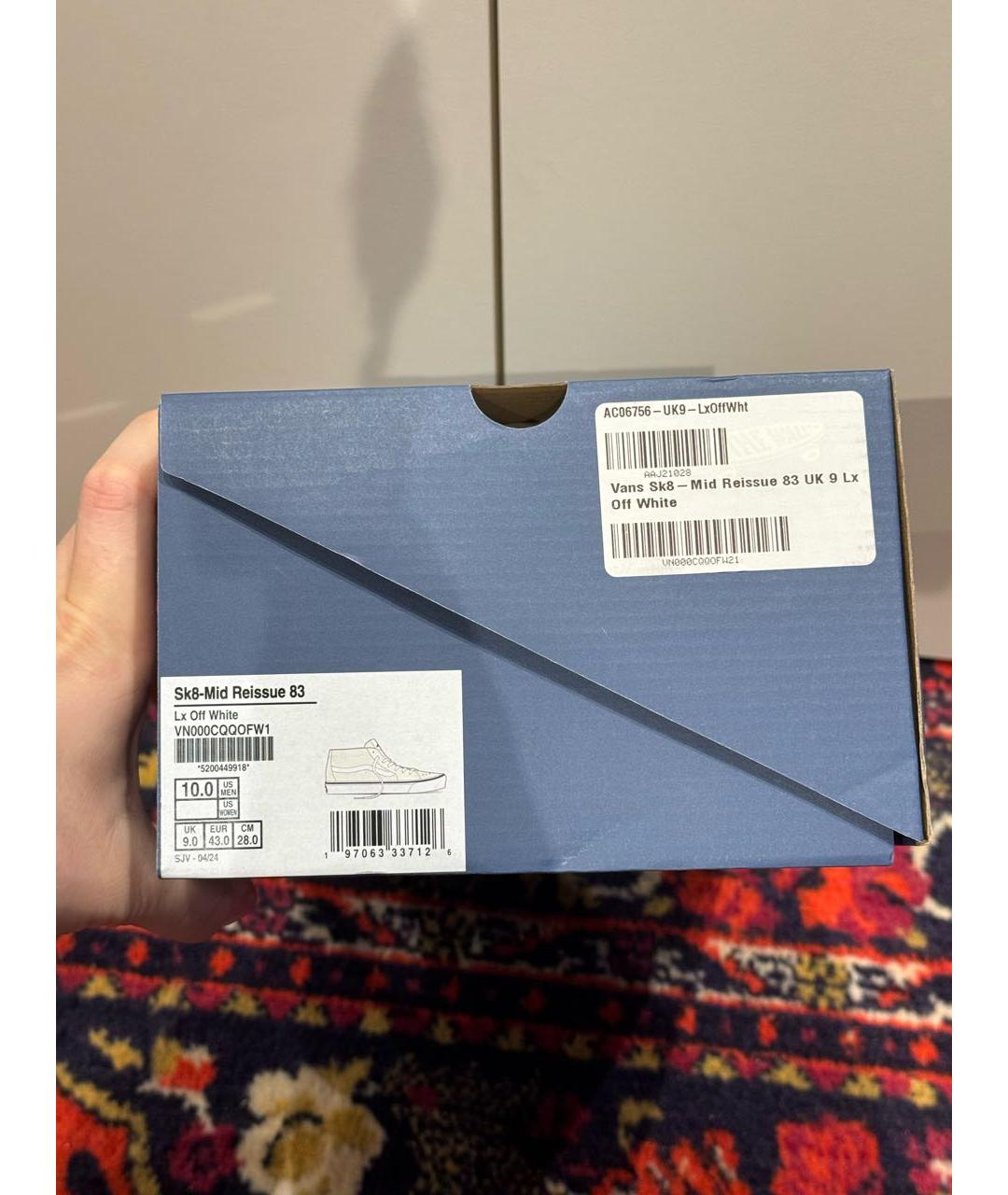 VANS Бежевые текстильные низкие кроссовки / кеды, фото 5