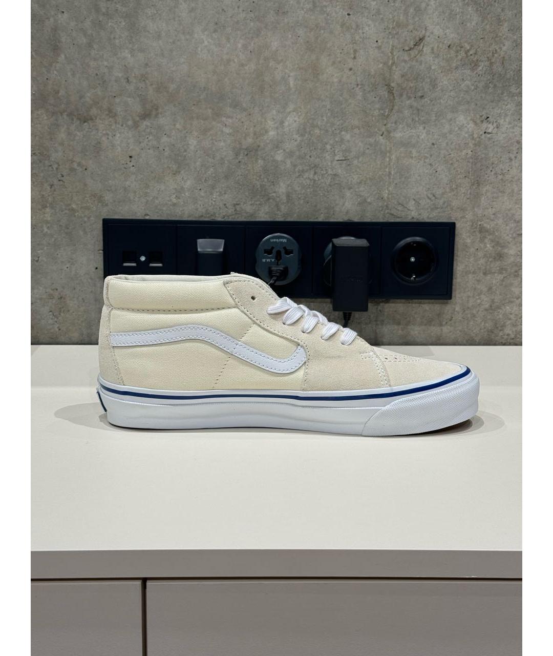 VANS Бежевые текстильные низкие кроссовки / кеды, фото 9