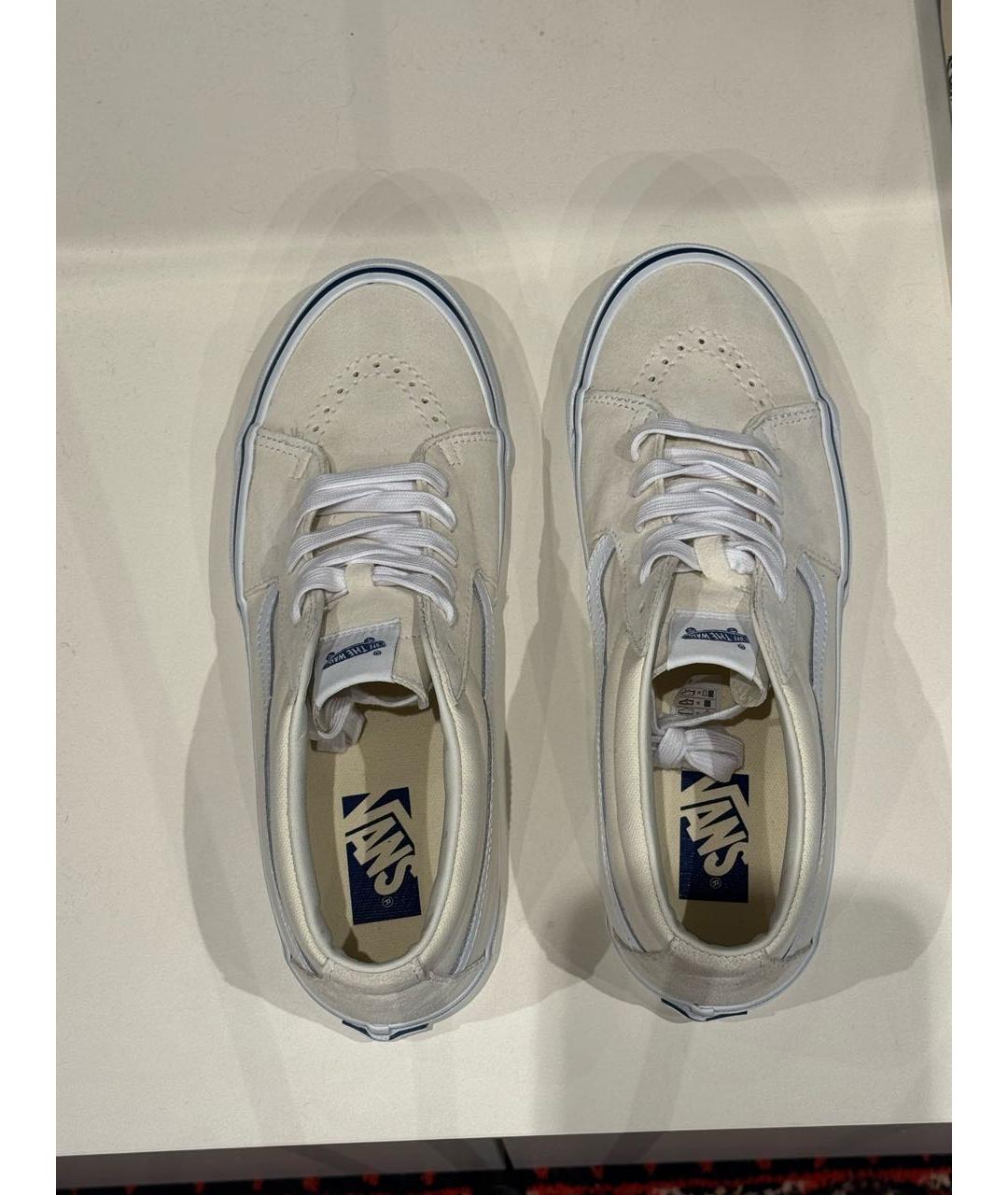 VANS Бежевые текстильные низкие кроссовки / кеды, фото 3