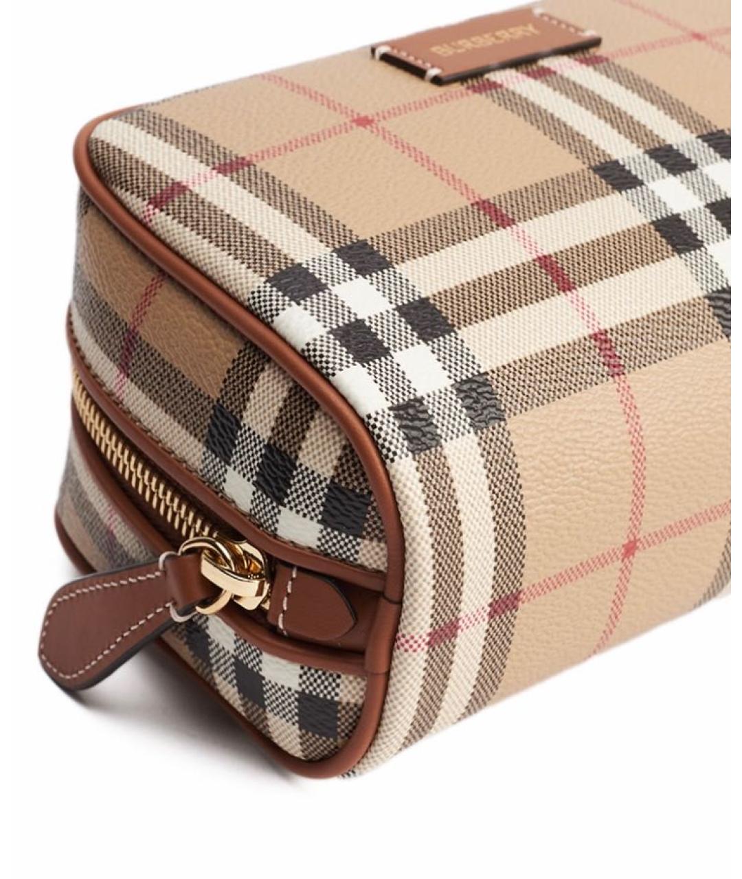 BURBERRY Бежевая косметичка, фото 7