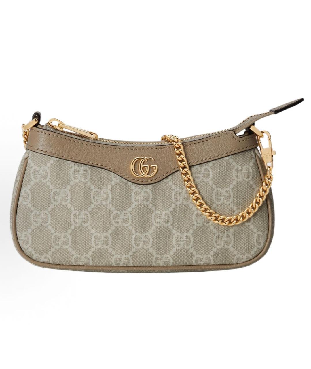 GUCCI Бежевая сумка с короткими ручками, фото 4