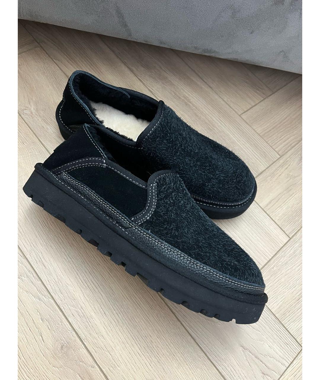 UGG AUSTRALIA Антрацитовые замшевые низкие ботинки, фото 7