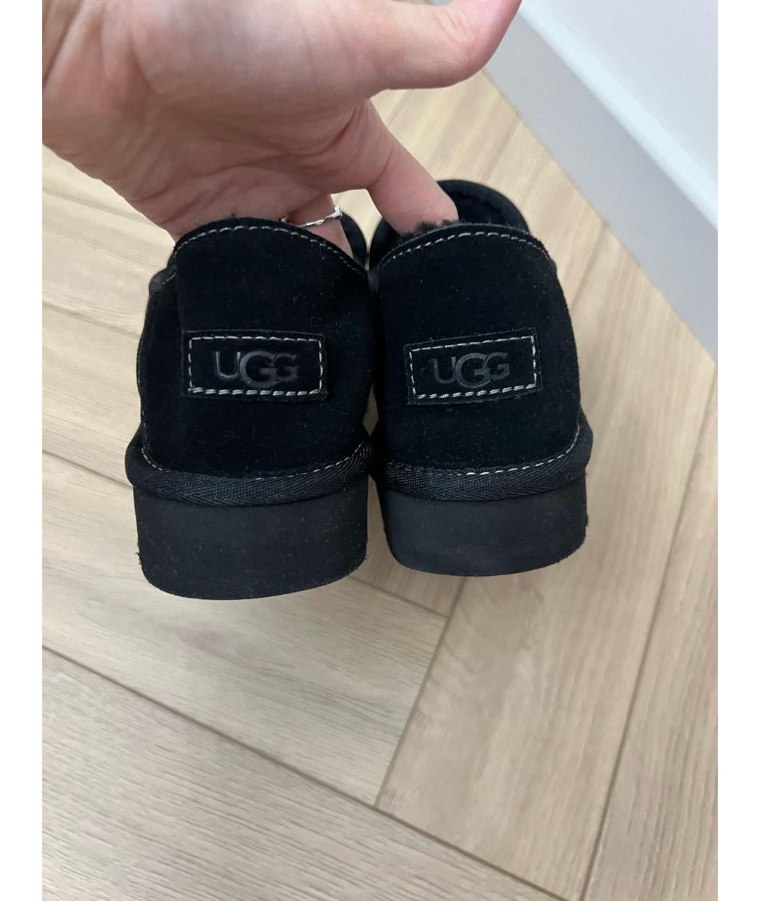 UGG AUSTRALIA Антрацитовые замшевые низкие ботинки, фото 4