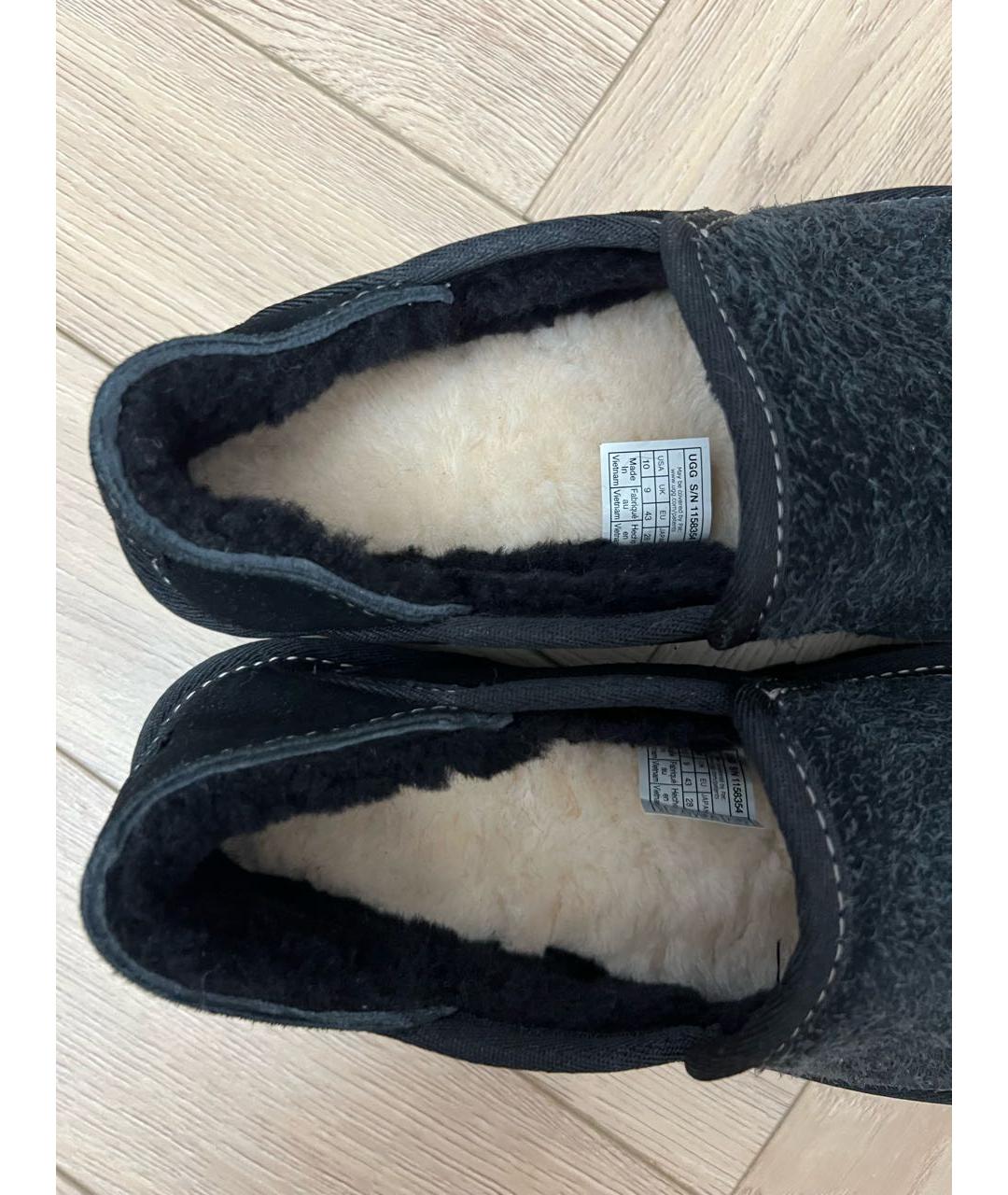 UGG AUSTRALIA Антрацитовые замшевые низкие ботинки, фото 6