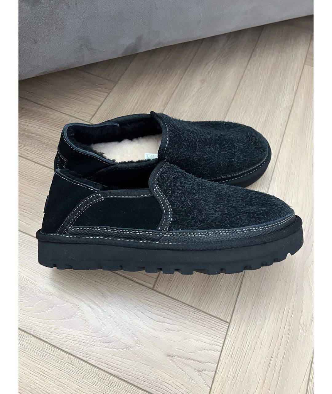 UGG AUSTRALIA Антрацитовые замшевые низкие ботинки, фото 8