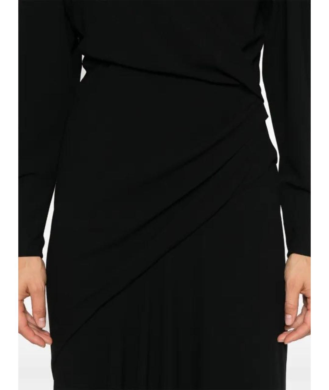 IRO Черное полиэстеровое коктейльное платье, фото 5