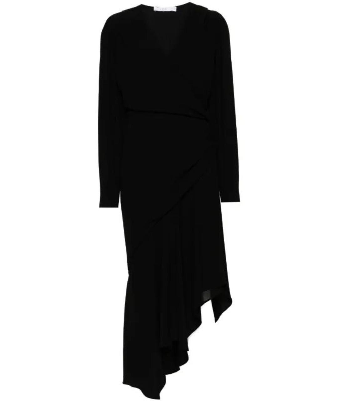 IRO Черное полиэстеровое коктейльное платье, фото 6