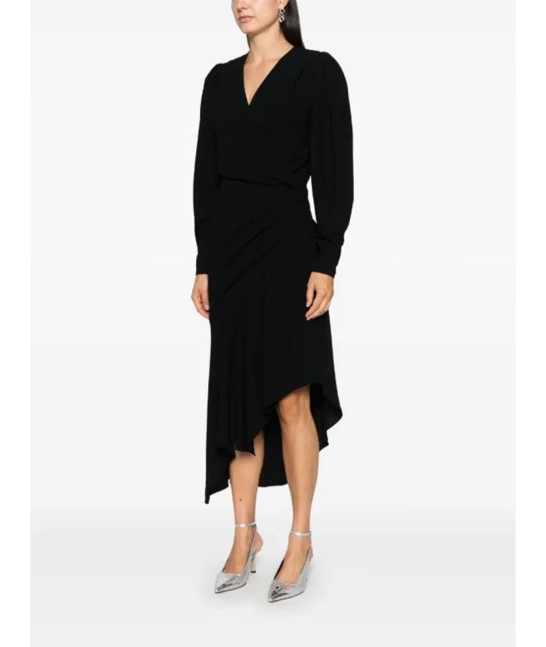 IRO Черное полиэстеровое коктейльное платье, фото 3