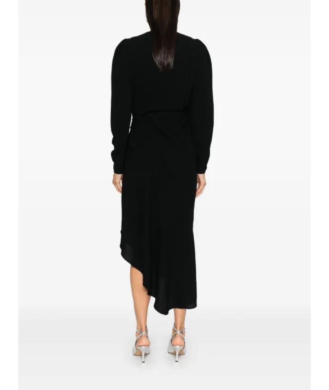 IRO Черное полиэстеровое коктейльное платье, фото 4