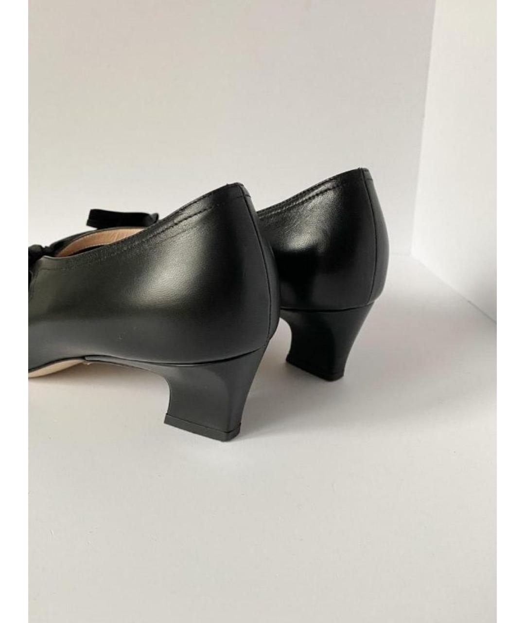 GUCCI Черные кожаные туфли, фото 7