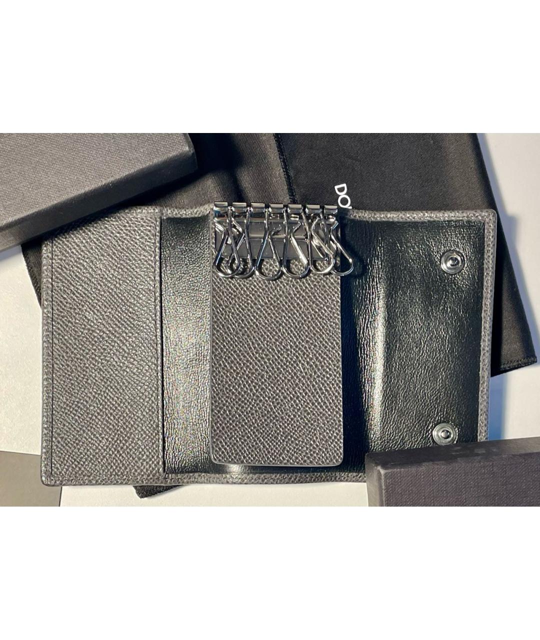 DOLCE&GABBANA Антрацитовая ключница, фото 3