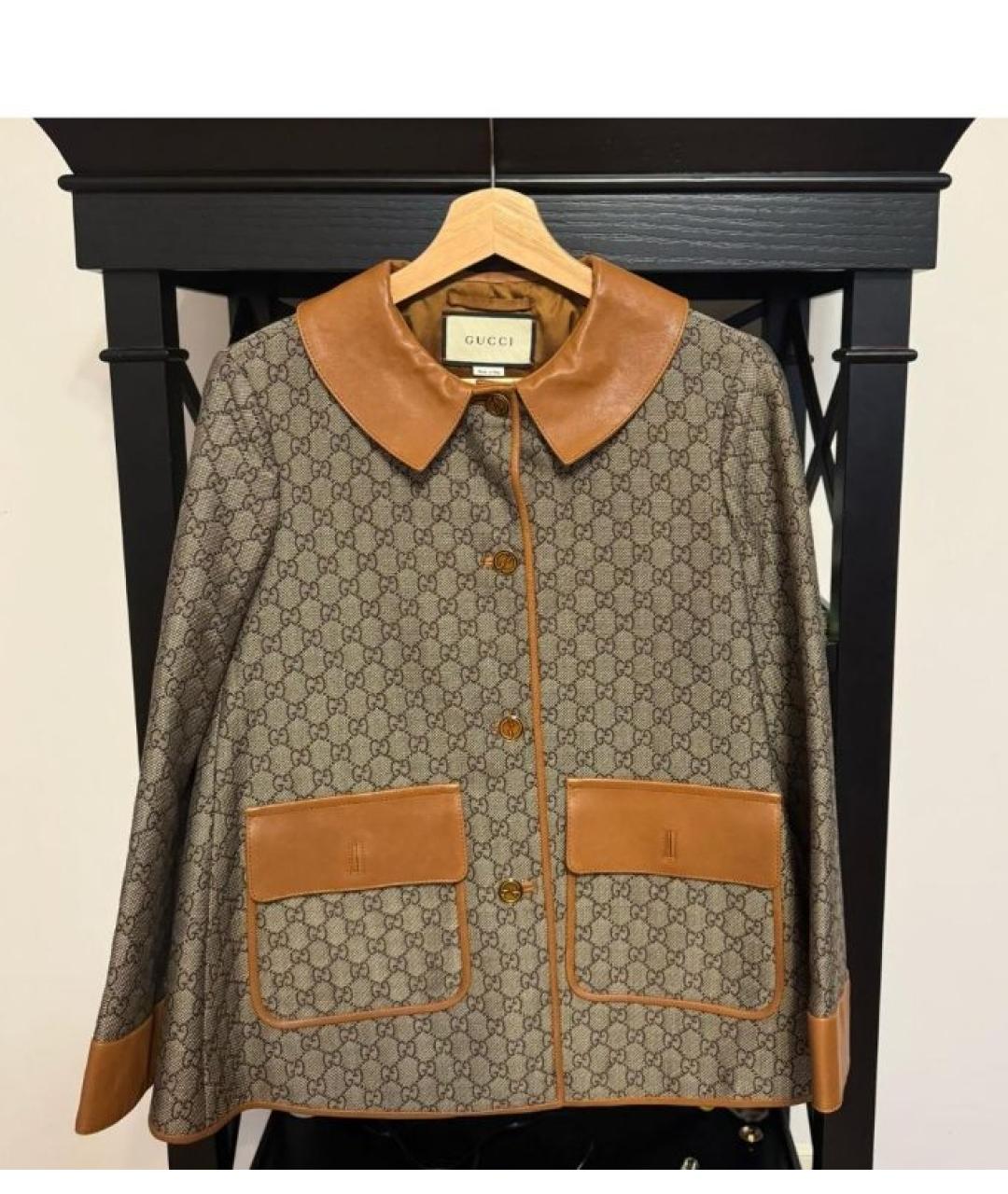 GUCCI Коричневый тренч/плащ, фото 3