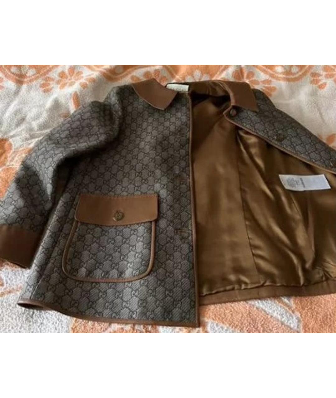 GUCCI Коричневый тренч/плащ, фото 4