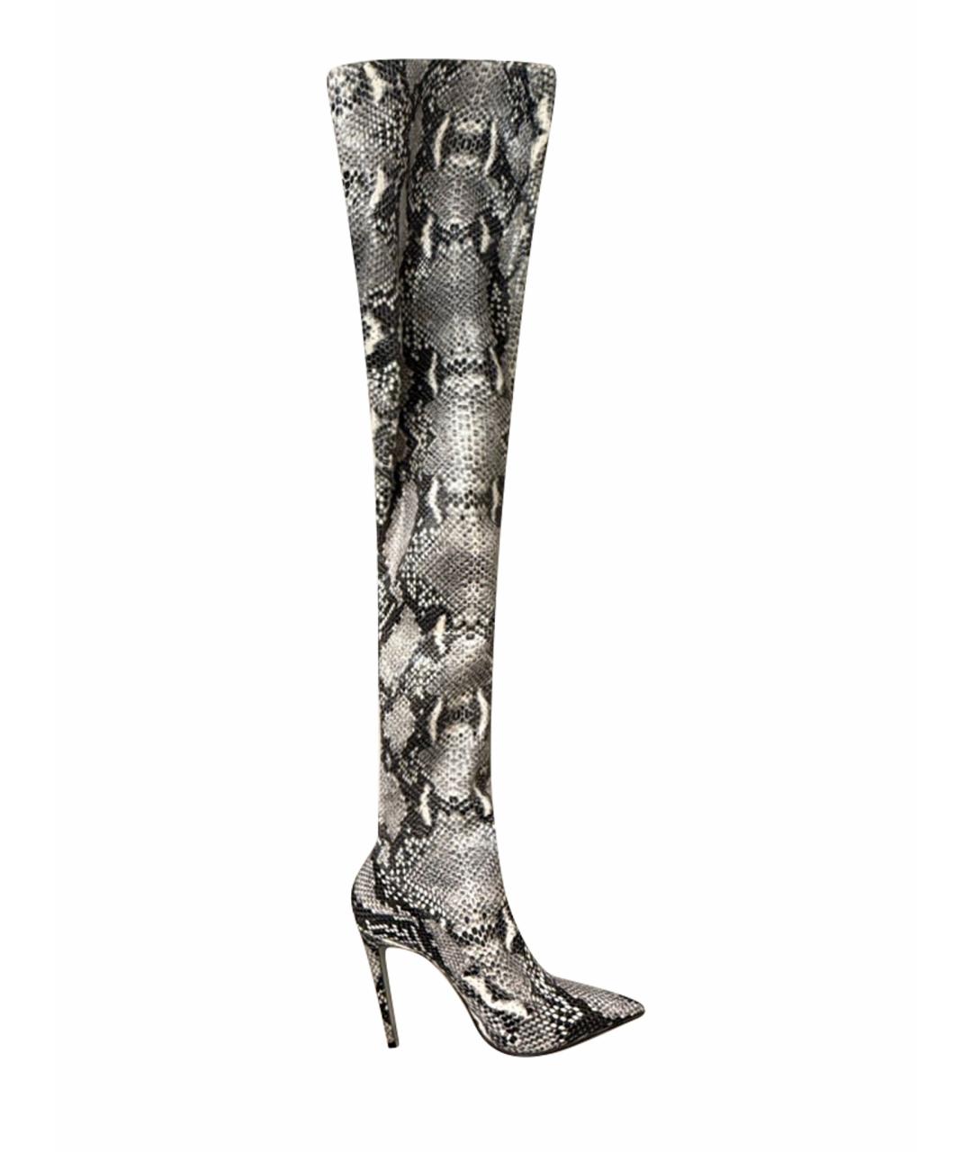 LE SILLA Белые ботфорты из искусственной кожи, фото 1