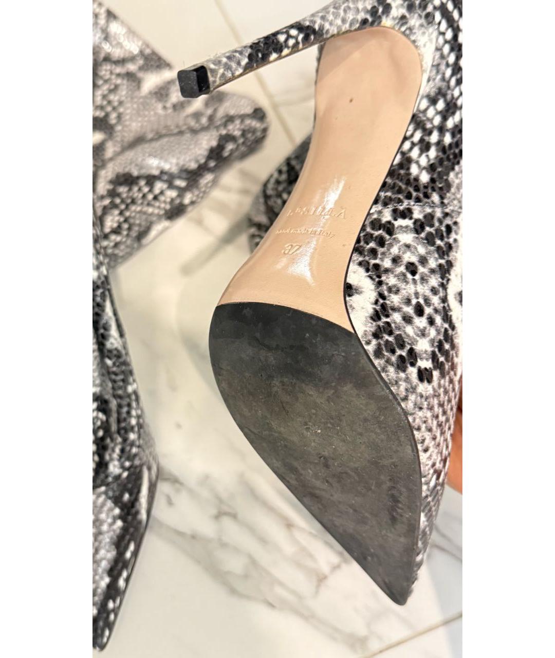 LE SILLA Белые ботфорты из искусственной кожи, фото 4