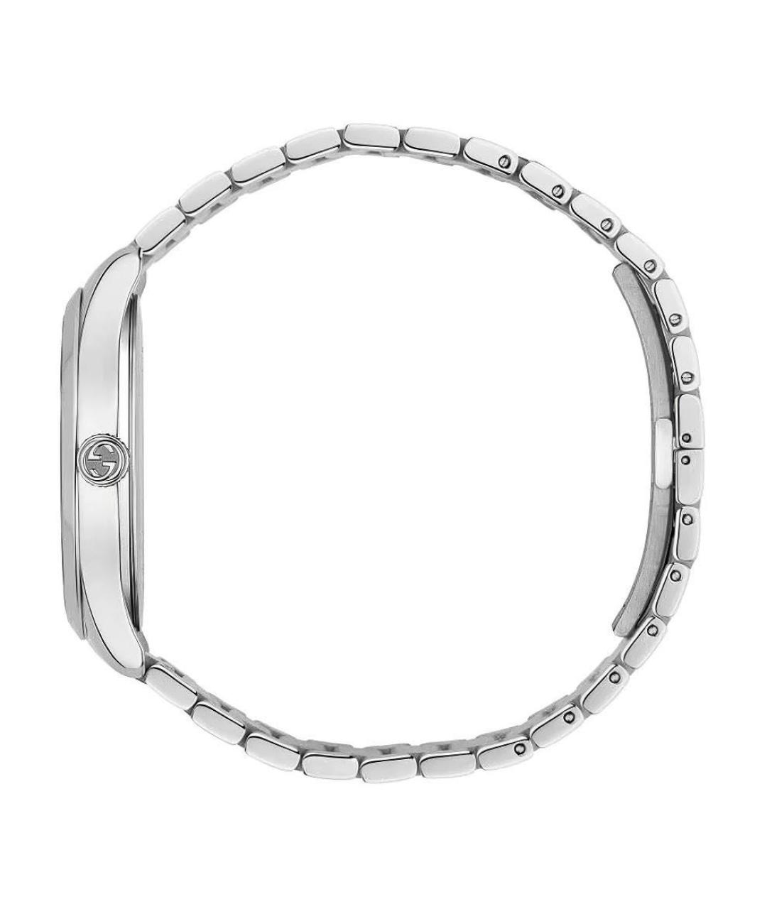 GUCCI Серебряные металлические часы, фото 3