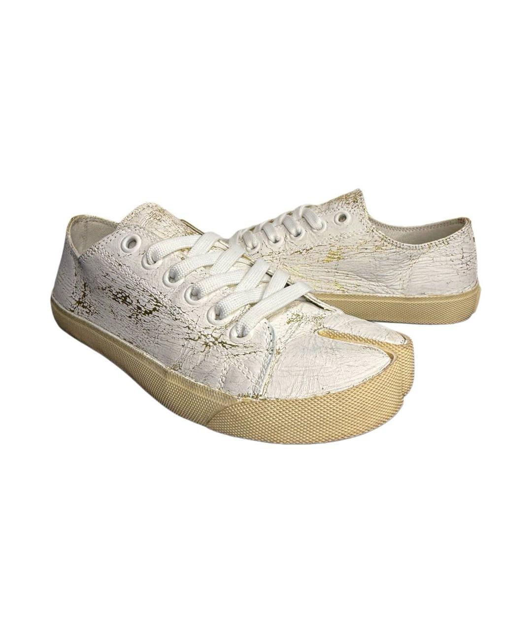 MAISON MARGIELA Белые текстильные кеды, фото 2