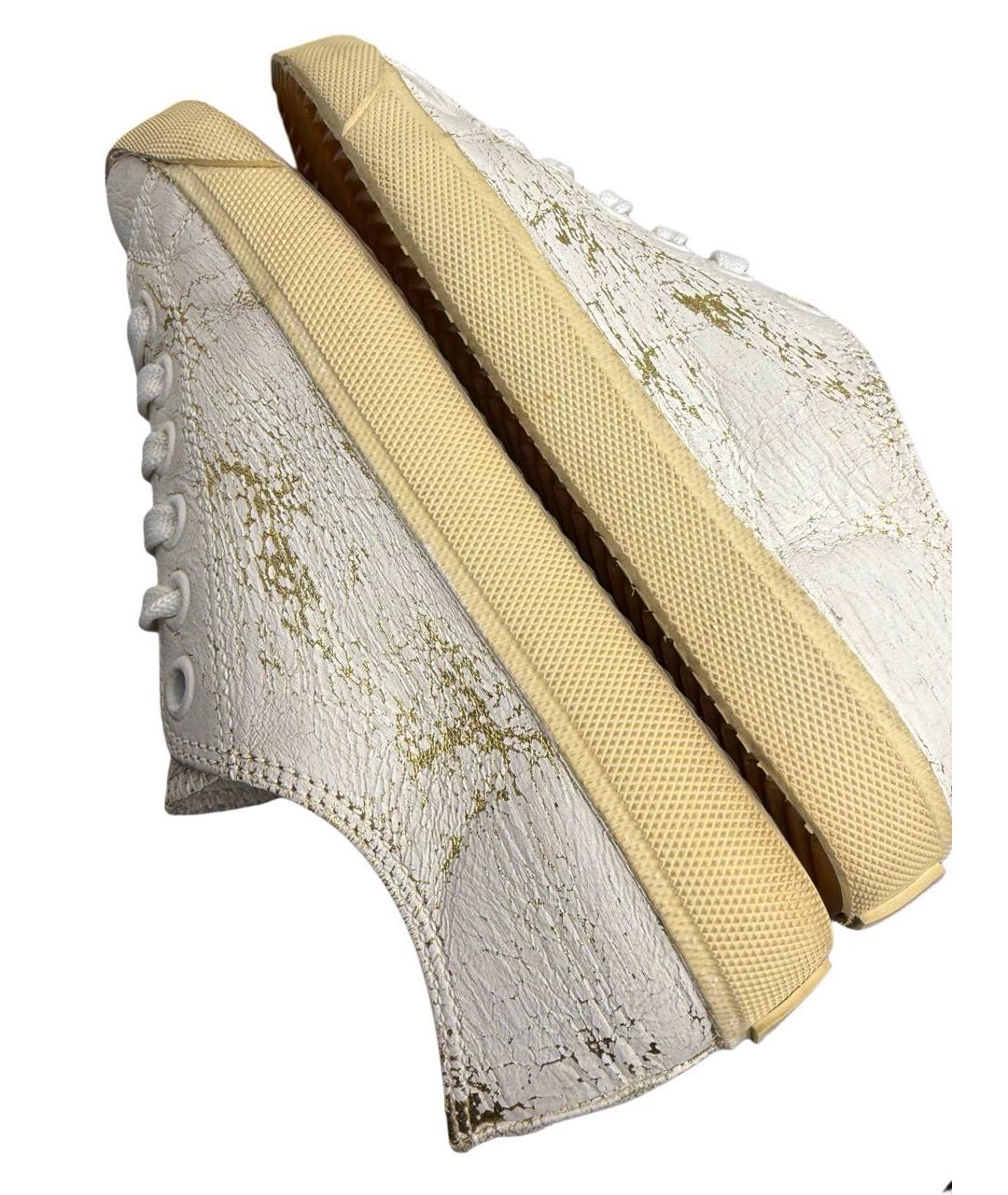 MAISON MARGIELA Белые текстильные кеды, фото 6