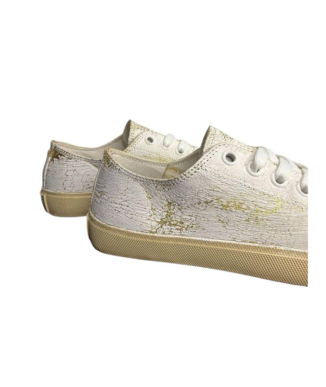 MAISON MARGIELA Белые текстильные кеды, фото 5