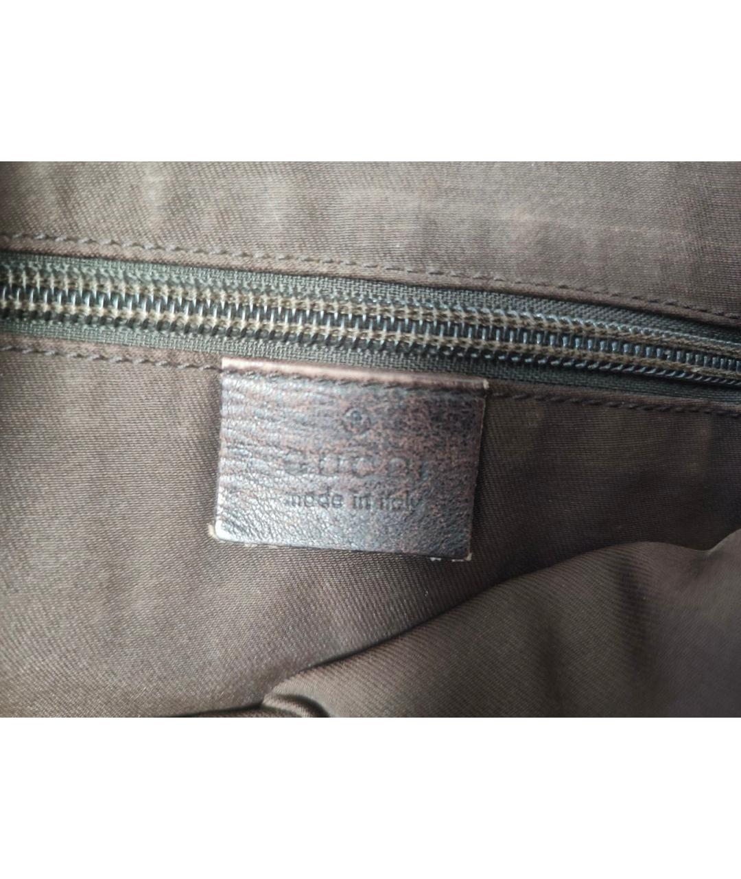 GUCCI Черная кожаная сумка на плечо, фото 5