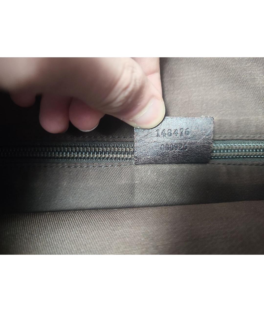 GUCCI Черная кожаная сумка на плечо, фото 6