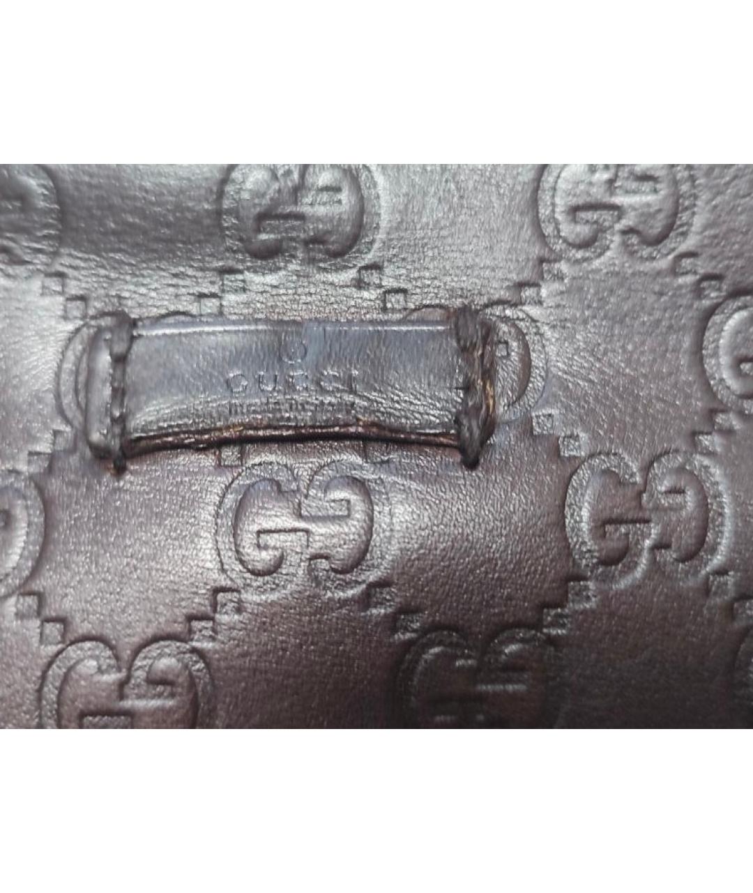 GUCCI Черная кожаная сумка на плечо, фото 3