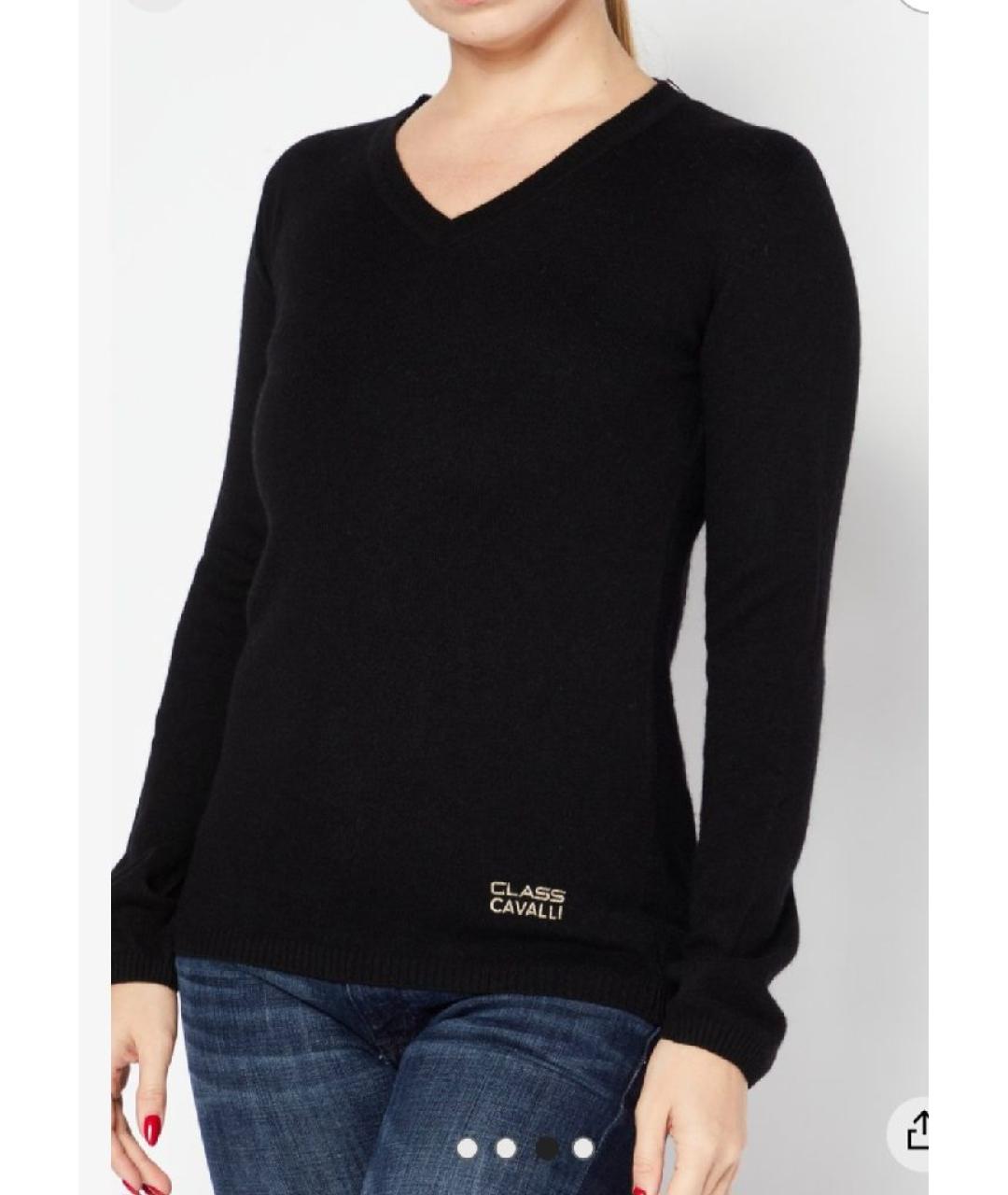 CAVALLI CLASS Черный вискозный джемпер / свитер, фото 5
