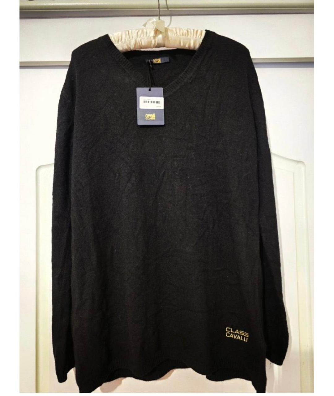 CAVALLI CLASS Черный вискозный джемпер / свитер, фото 9
