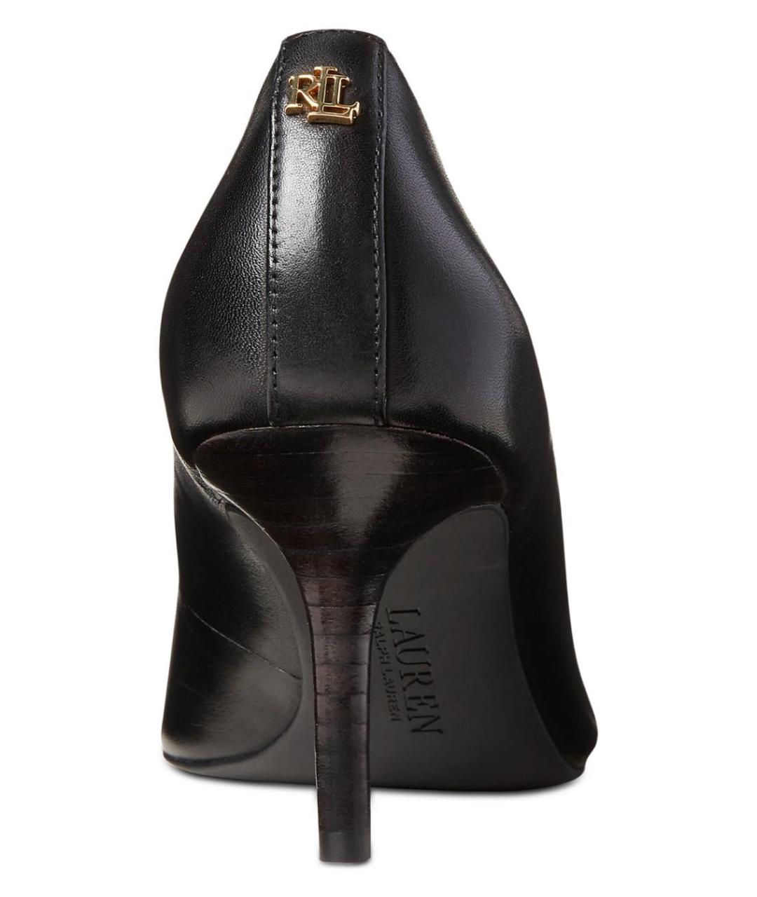 RALPH LAUREN Черные кожаные туфли, фото 3