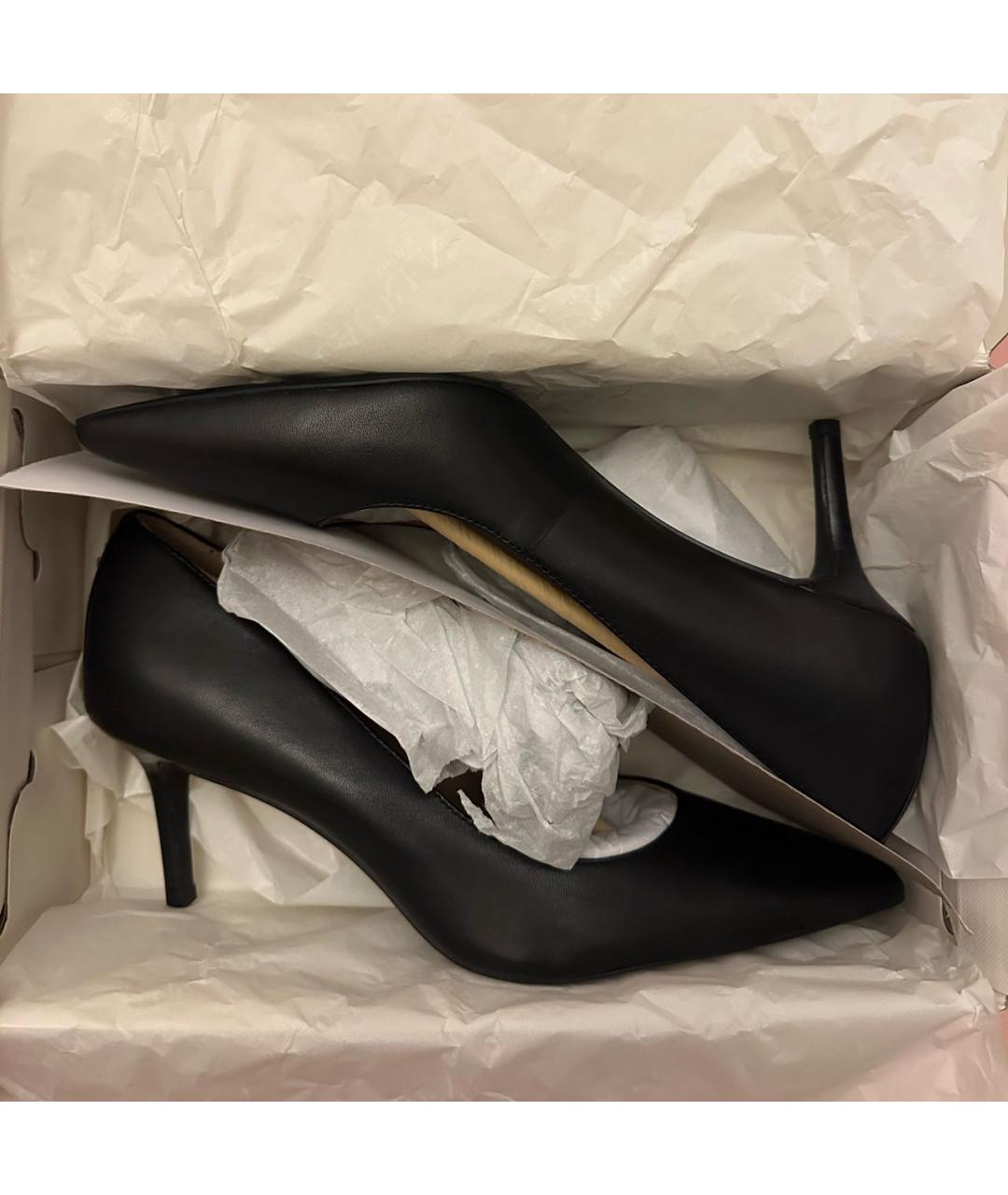 RALPH LAUREN Черные кожаные туфли, фото 6