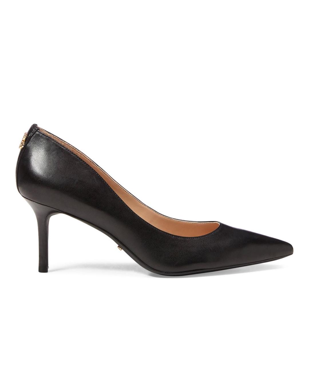 RALPH LAUREN Черные кожаные туфли, фото 1