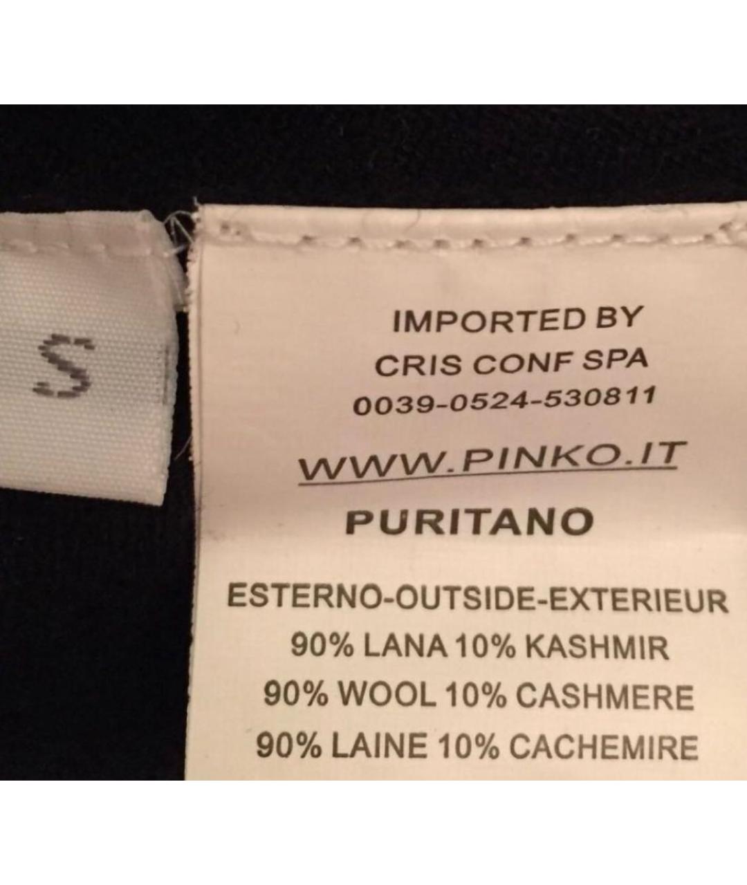 PINKO Черный шерстяной джемпер / свитер, фото 5