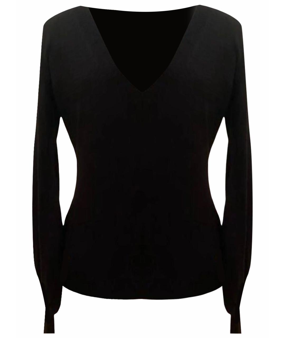 PINKO Черный шерстяной джемпер / свитер, фото 1