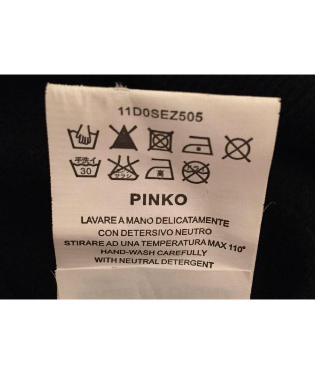 PINKO Черный шерстяной джемпер / свитер, фото 6