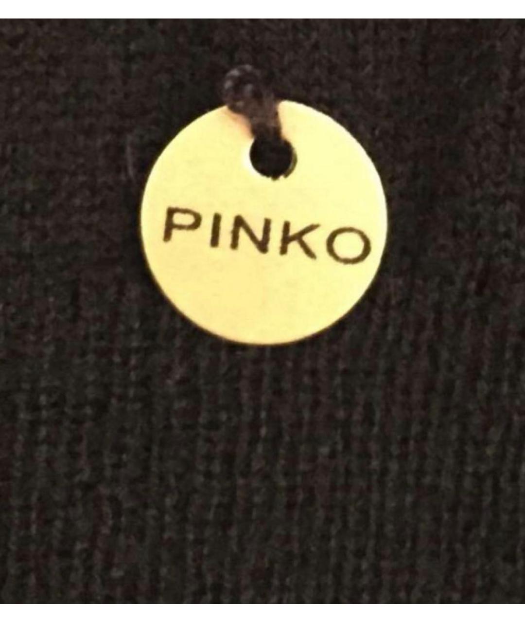 PINKO Черный шерстяной джемпер / свитер, фото 3