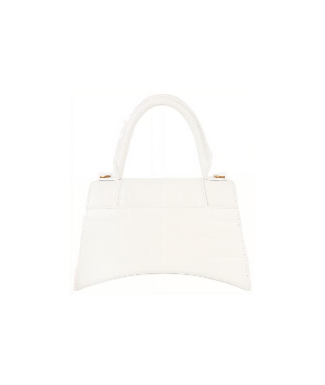 BALENCIAGA Белая кожаная сумка через плечо, фото 2