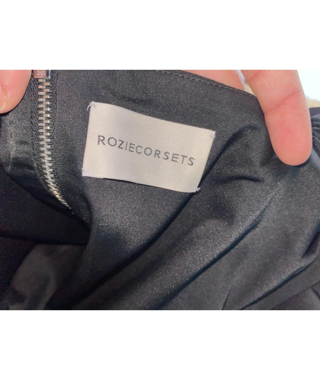 ROZIECORSETS Черный шелковый корсет, фото 4