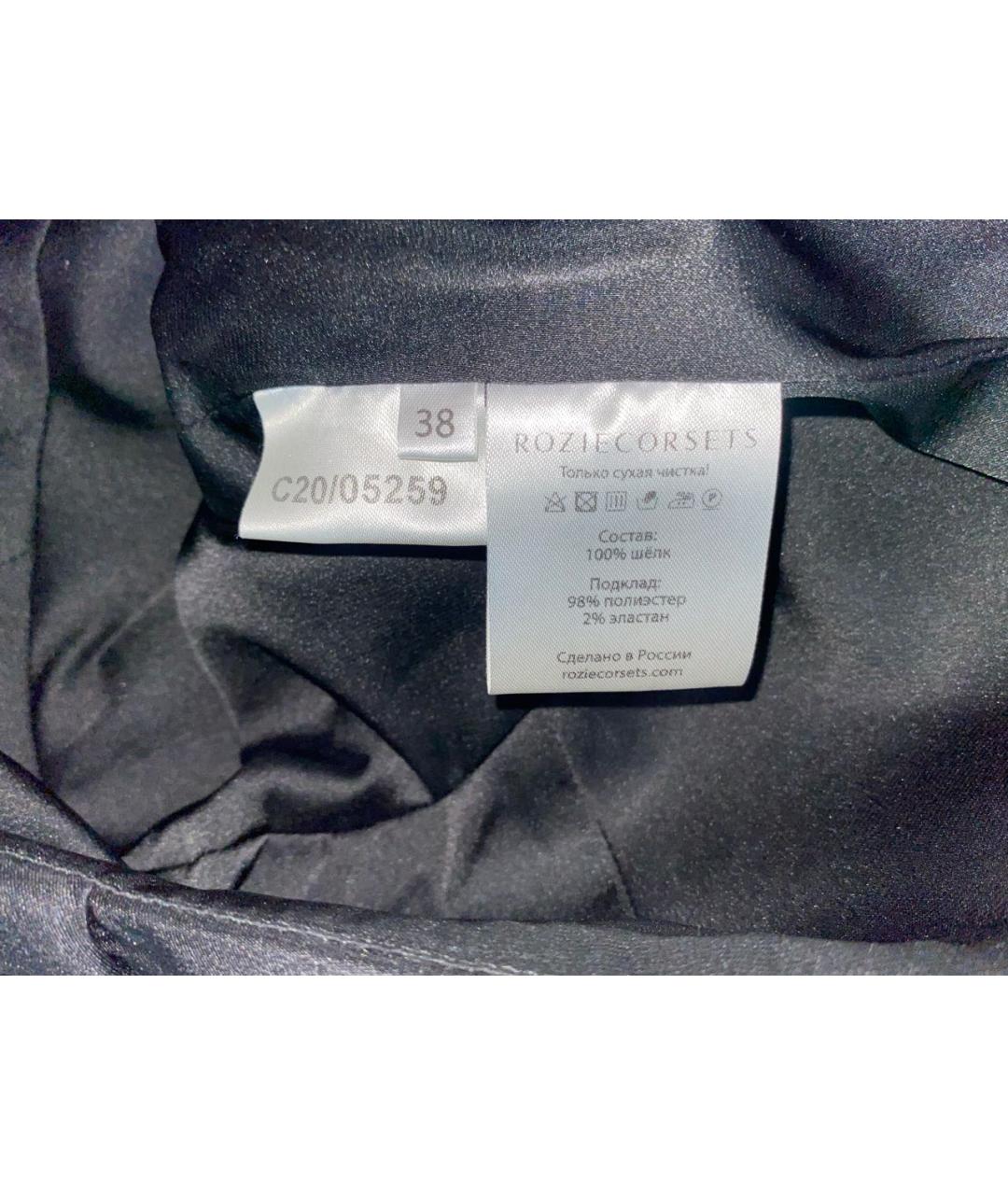 ROZIECORSETS Черный шелковый корсет, фото 3
