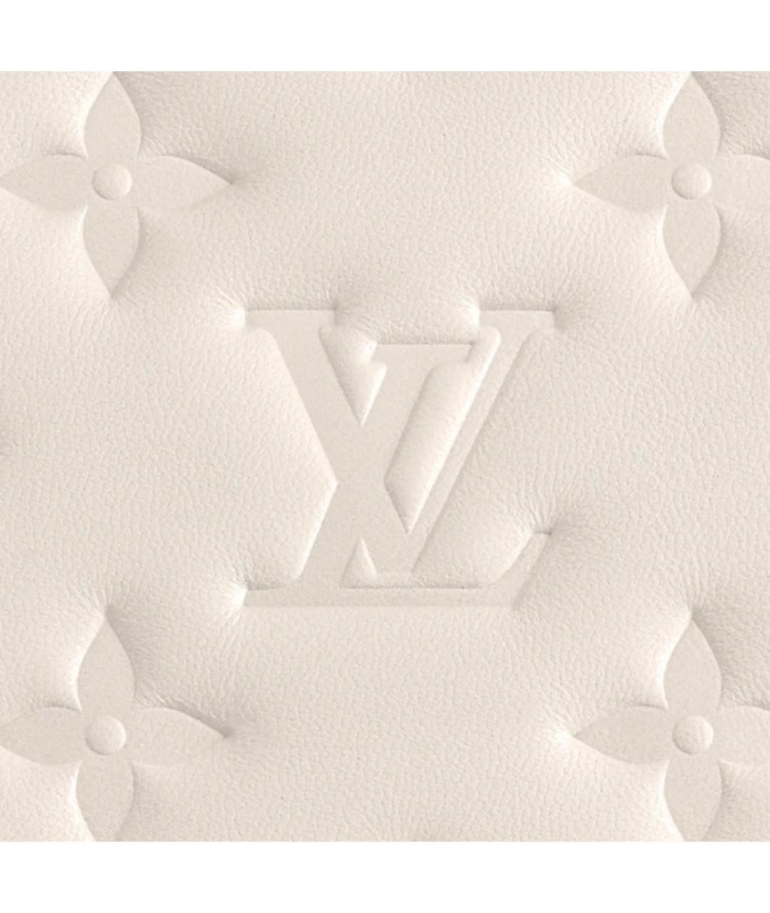 LOUIS VUITTON Белая кожаная сумка через плечо, фото 5
