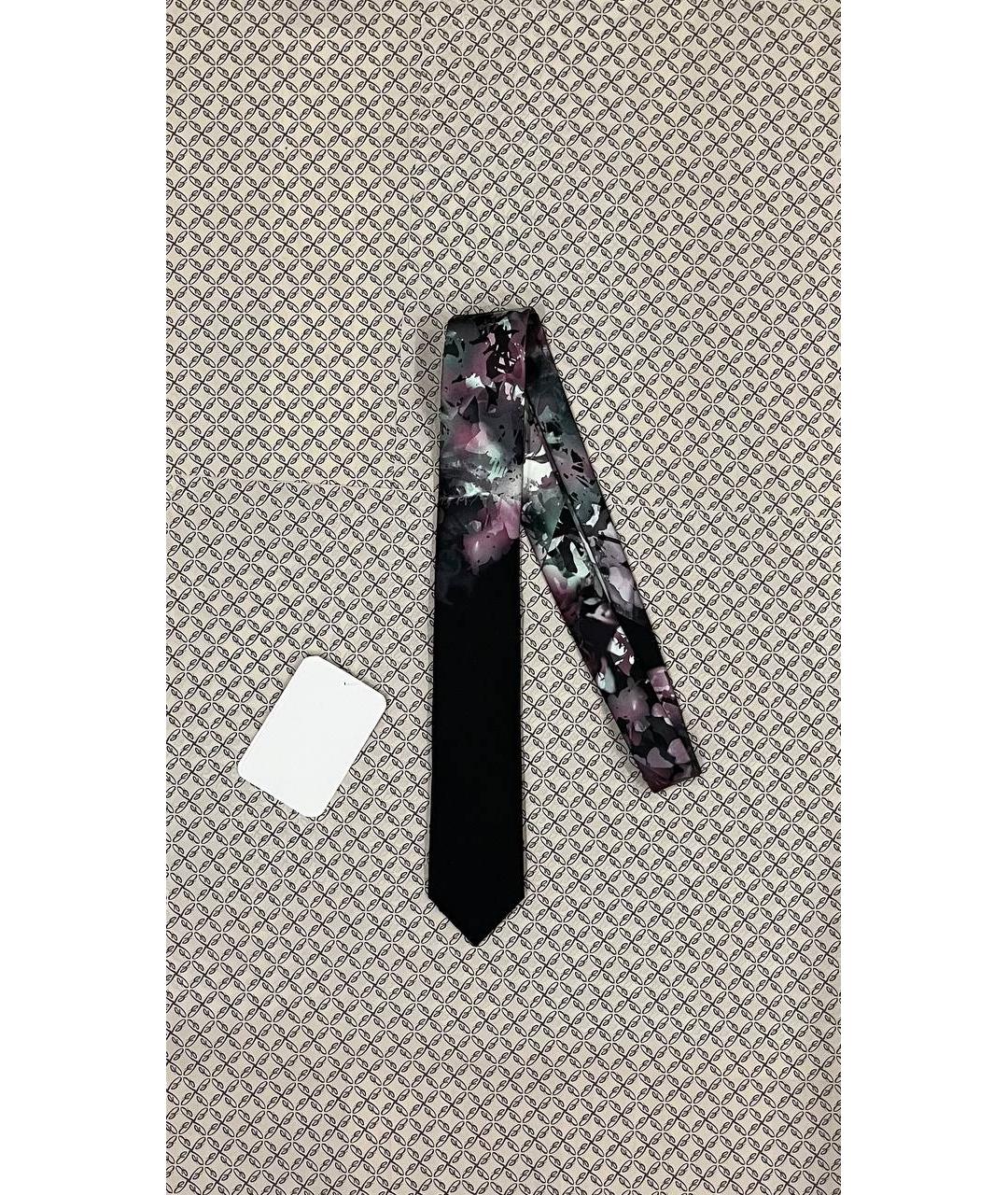 BRIONI Черный шелковый галстук, фото 2