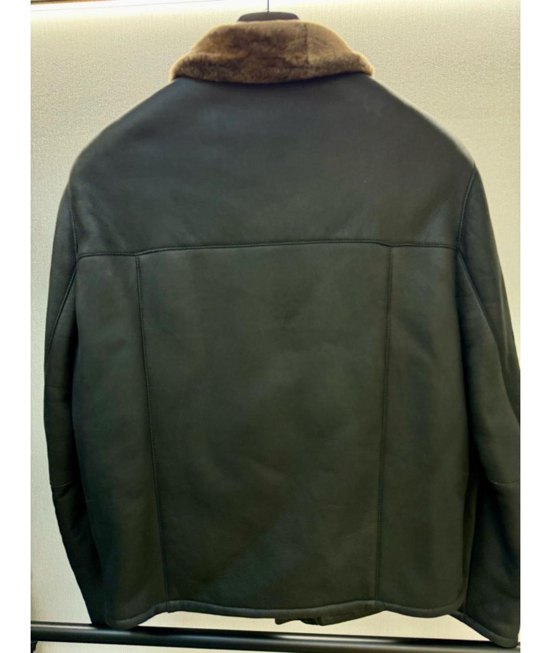 BRIONI Коричневая кожаная дубленка/шуба, фото 2