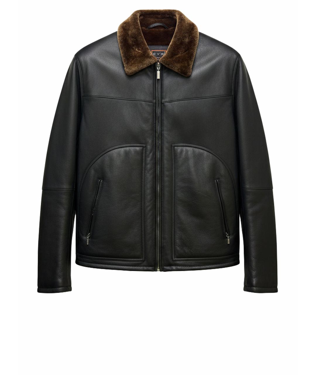 BRIONI Коричневая кожаная дубленка/шуба, фото 1