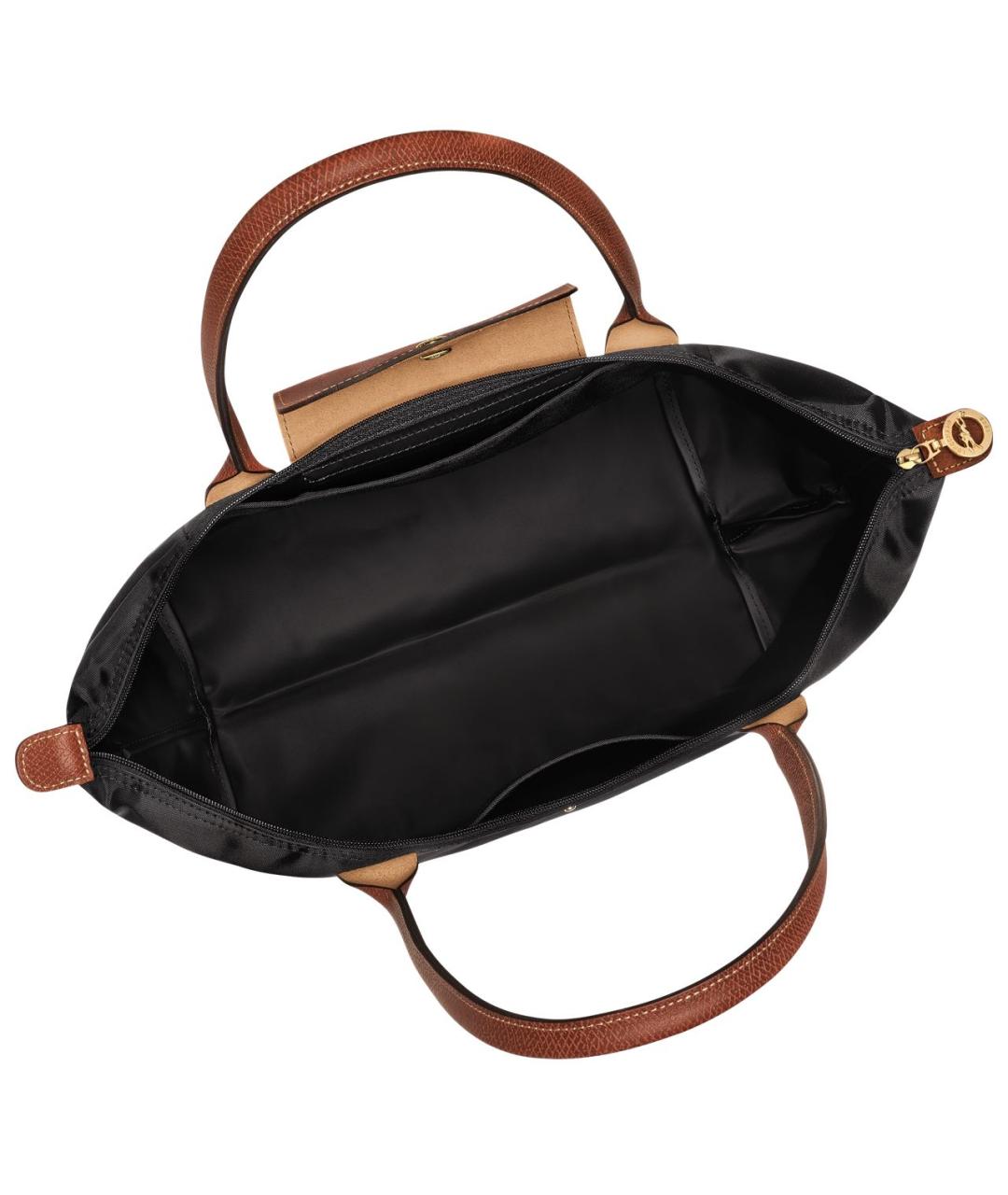 LONGCHAMP Черная тканевая сумка тоут, фото 4