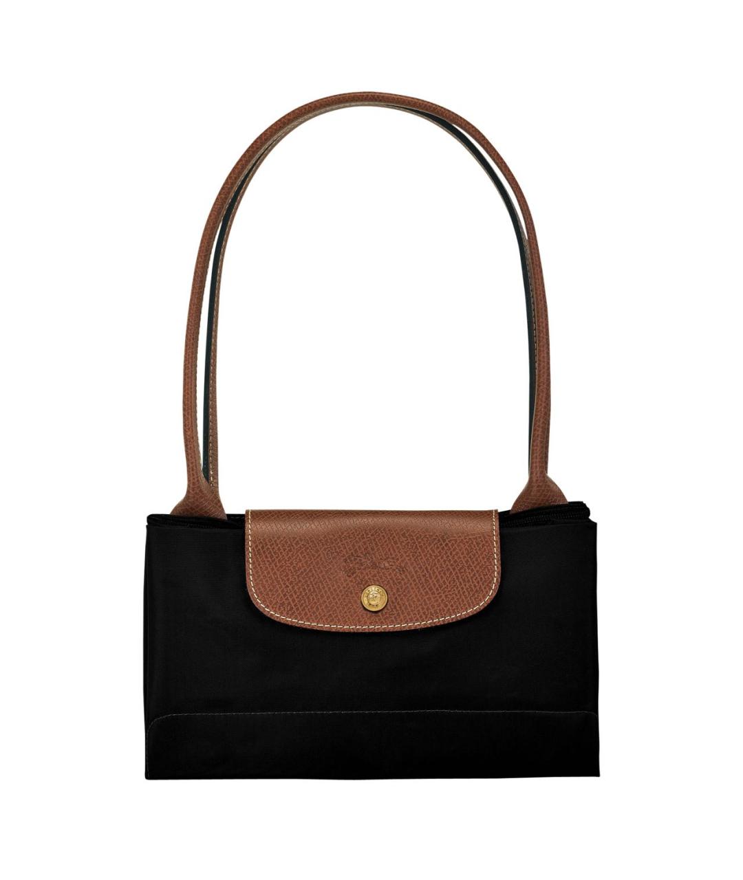 LONGCHAMP Черная тканевая сумка тоут, фото 5